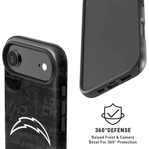 NFL Los Angeles Chargers Black & White iPhone 17 Air Magsafe Impact Case