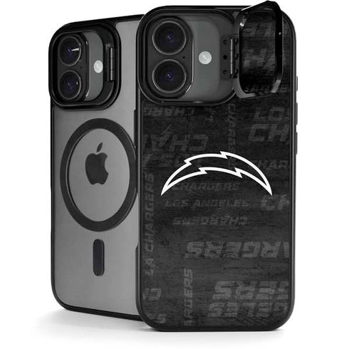 NFL Los Angeles Chargers Black & White iPhone 17 Kickstand Case