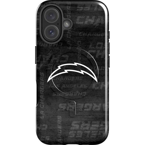 NFL Los Angeles Chargers Black & White iPhone 17 Magsafe Impact Case