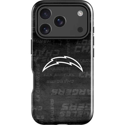 NFL Los Angeles Chargers Black & White iPhone 17 Pro Impact Case