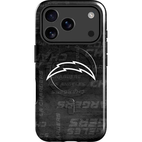 NFL Los Angeles Chargers Black & White iPhone 17 Pro Magsafe Impact Case