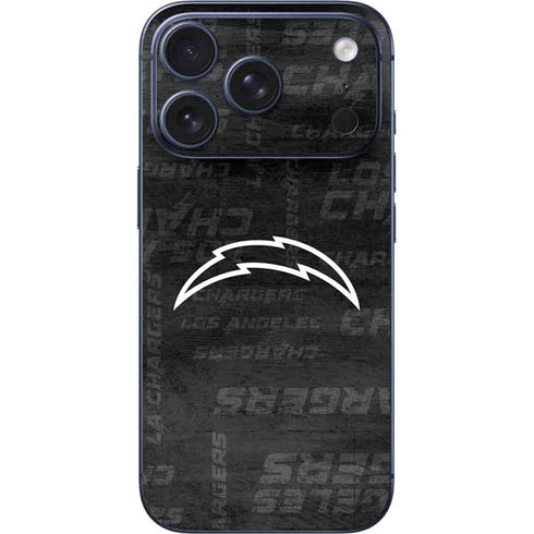 NFL Los Angeles Chargers Black & White iPhone 17 Pro Max Skin