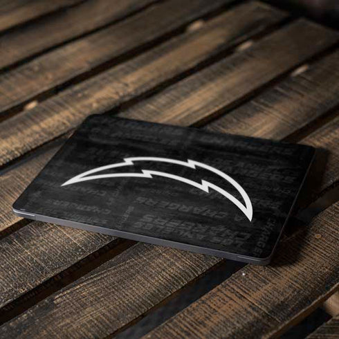 NFL Los Angeles Chargers Black & White Apple MacBook Air Skin