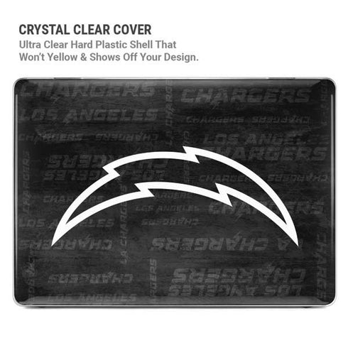 NFL Los Angeles Chargers Black & White MacBook Pro 14in (2021-24) Case plus Skin
