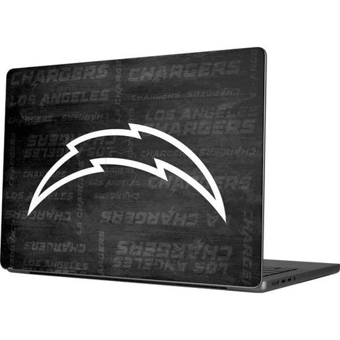 NFL Los Angeles Chargers Black & White Apple MacBook Pro 14-inch Skin