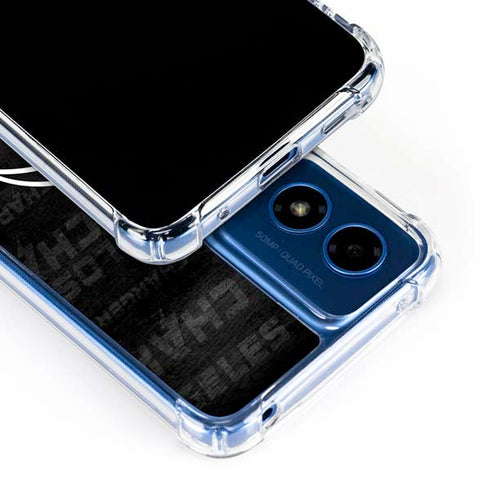 NFL Los Angeles Chargers Black & White Moto G 5G (2024) Clear Case