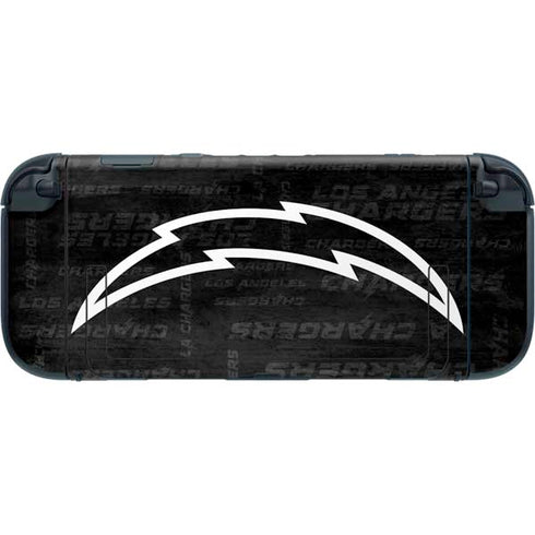 NFL Los Angeles Chargers Black & White Nintendo Switch 2 (2025) with Joy-Con Skin