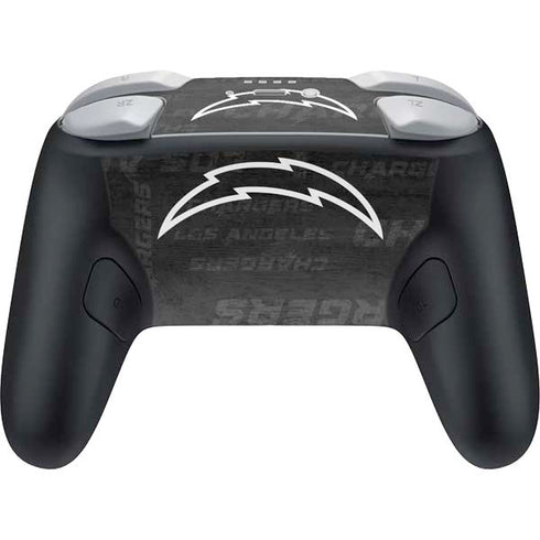 NFL Los Angeles Chargers Black & White Nintendo Switch 2 (2025) Pro Controller Skin