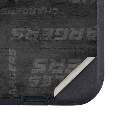 NFL Los Angeles Chargers Black & White Otterbox Defender iPhone Skin