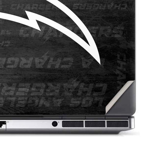 NFL Los Angeles Chargers Black & White Dell Precision Skin