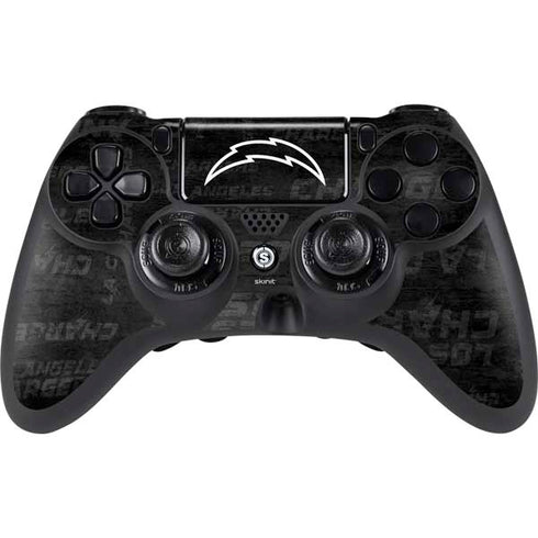 NFL Los Angeles Chargers Black & White PlayStation PS4 Skins