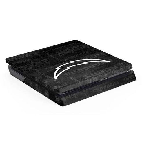 NFL Los Angeles Chargers Black & White PlayStation PS4 Skins