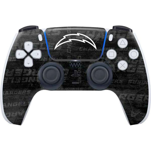 NFL Los Angeles Chargers Black & White PlayStation PS5 Skins
