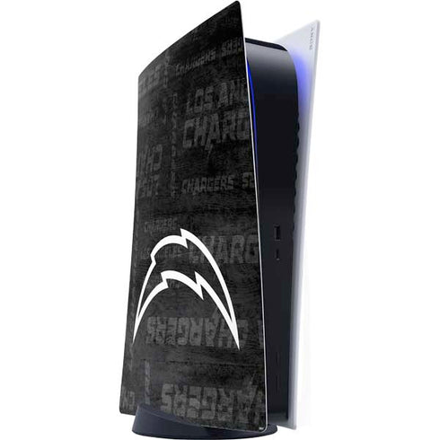 NFL Los Angeles Chargers Black & White PlayStation PS5 Skins
