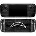 NFL Los Angeles Chargers Black & White Steam Deck Handheld Gaming Computer OLED Skin