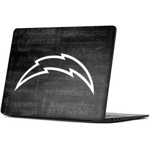 NFL Los Angeles Chargers Black & White Surface Laptop 7 13.8in Skin