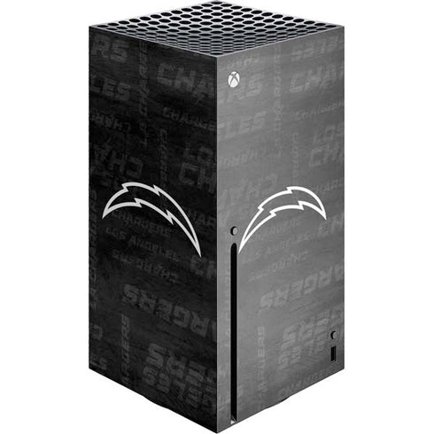 NFL Los Angeles Chargers Black & White Xbox Series X Skins