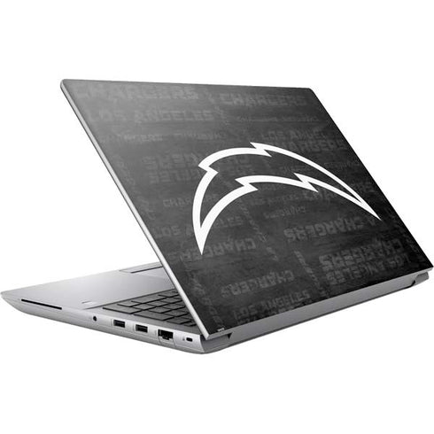 NFL Los Angeles Chargers Black & White HP ZBook Fury 16 G10 Skin
