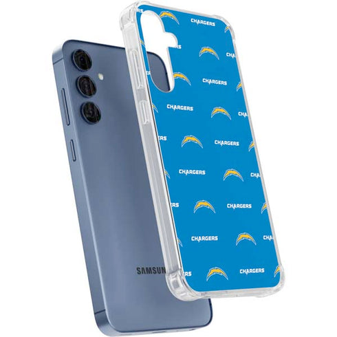 NFL Los Angeles Chargers Blitz Series Galaxy A55 5G Clear Case