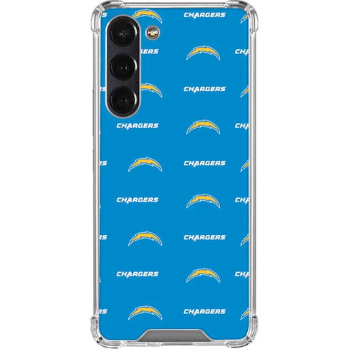 NFL Los Angeles Chargers Blitz Series Galaxy S24 FE Clear Case