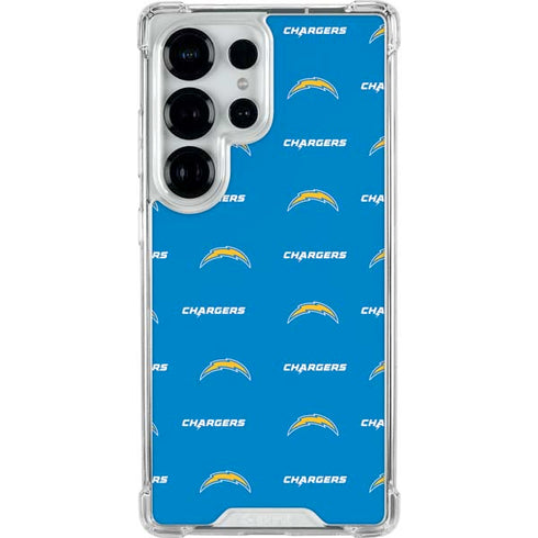 NFL Los Angeles Chargers Blitz Series Galaxy S25 Ultra Clear Case