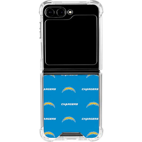 NFL Los Angeles Chargers Blitz Series Galaxy Z Flip6 Clear Case