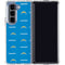 NFL Los Angeles Chargers Blitz Series Galaxy Z Fold5 5G Clear Case