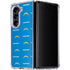 NFL Los Angeles Chargers Blitz Series Galaxy Z Fold5 5G Clear Case