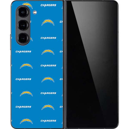 NFL Los Angeles Chargers Blitz Series Galaxy Z Fold5 5G Skin