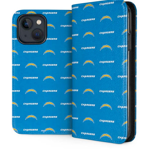 NFL Los Angeles Chargers Blitz Series iPhone 15 Plus Folio Case