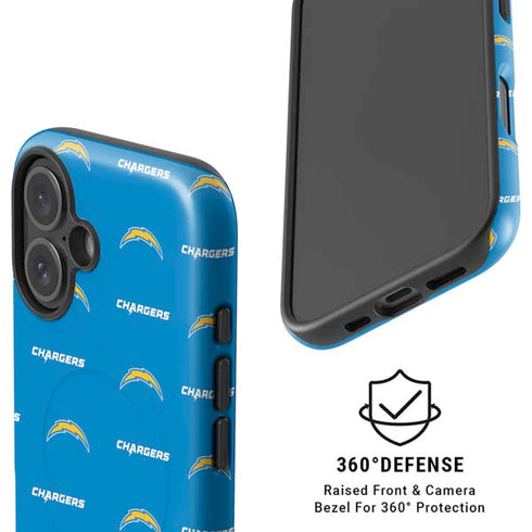 NFL Los Angeles Chargers Blitz Series iPhone 16 Magsafe Impact Case