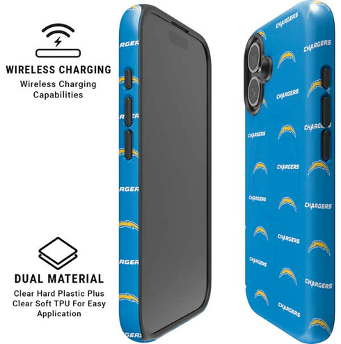 NFL Los Angeles Chargers Blitz Series iPhone 16 Plus Magsafe Impact Case