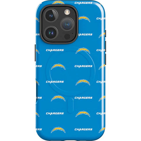 NFL Los Angeles Chargers Blitz Series iPhone 16 Pro Magsafe Impact Case