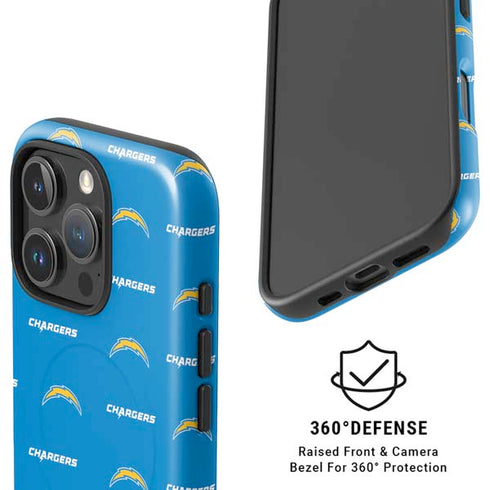 NFL Los Angeles Chargers Blitz Series iPhone 16 Pro Magsafe Impact Case