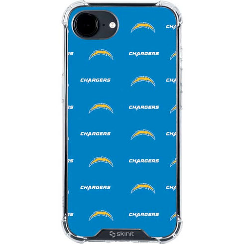 NFL Los Angeles Chargers Blitz Series iPhone 16e Clear Case