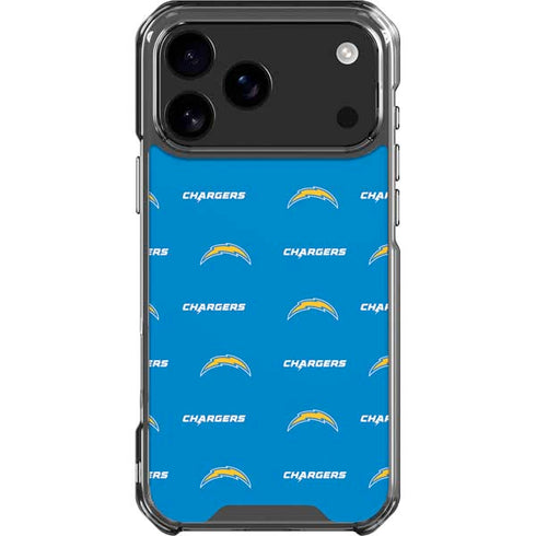 NFL Los Angeles Chargers Blitz Series iPhone 18 Pro Max Clear Case