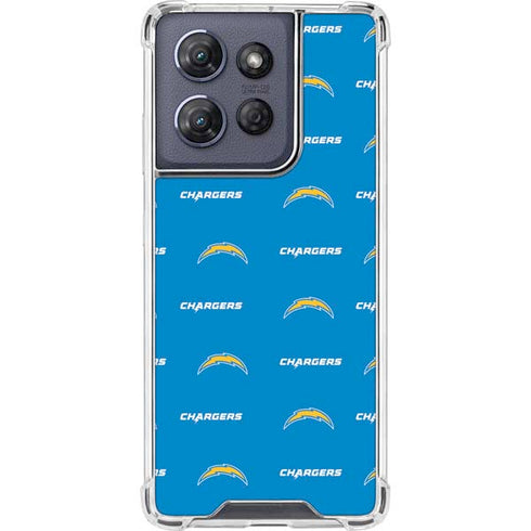 NFL Los Angeles Chargers Blitz Series Moto G Power 5G (2025) Clear Case