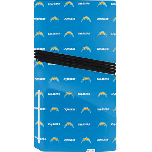 NFL Los Angeles Chargers Blitz Series PS5 Pro Disk Console Skin