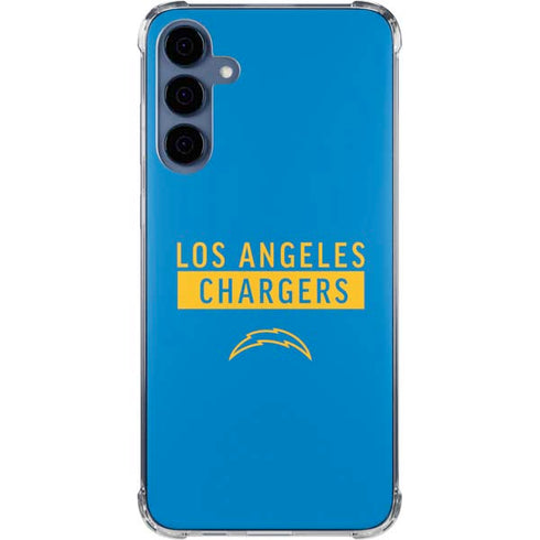 NFL Los Angeles Chargers Blue Performance Series Galaxy A35 5G Clear Case