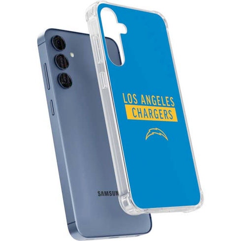 NFL Los Angeles Chargers Blue Performance Series Galaxy A35 5G Clear Case