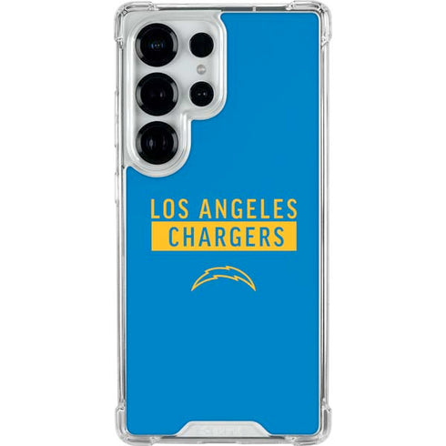 NFL Los Angeles Chargers Blue Performance Series Galaxy S25 Ultra Clear Case