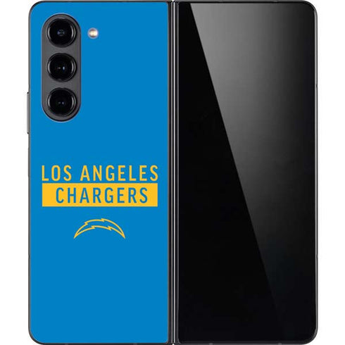 NFL Los Angeles Chargers Blue Performance Series Galaxy Z Fold5 5G Skin
