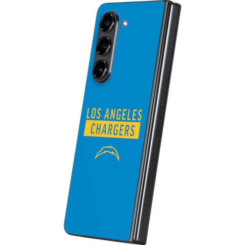 NFL Los Angeles Chargers Blue Performance Series Galaxy Z Fold5 5G Skin