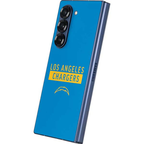 NFL Los Angeles Chargers Blue Performance Series Galaxy Z Fold6 Skin
