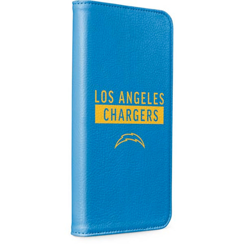 NFL Los Angeles Chargers Blue Performance Series iPhone 15 Pro Folio Case