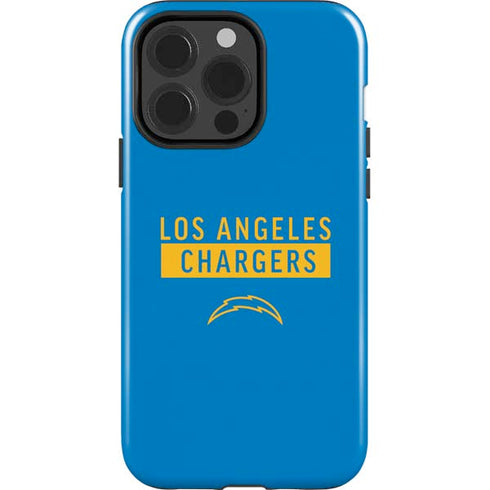 NFL Los Angeles Chargers Blue Performance Series iPhone 15 Pro Impact Case