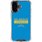 NFL Los Angeles Chargers Blue Performance Series iPhone 16 Clear Case
