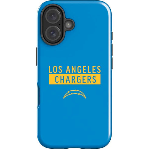 NFL Los Angeles Chargers Blue Performance Series iPhone 16 Impact Case
