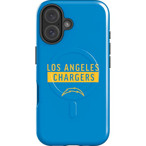 NFL Los Angeles Chargers Blue Performance Series iPhone 16 Magsafe Impact Case