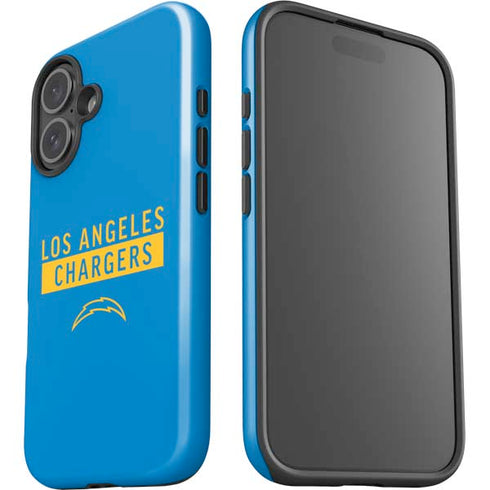 NFL Los Angeles Chargers Blue Performance Series iPhone 16 Plus Impact Case